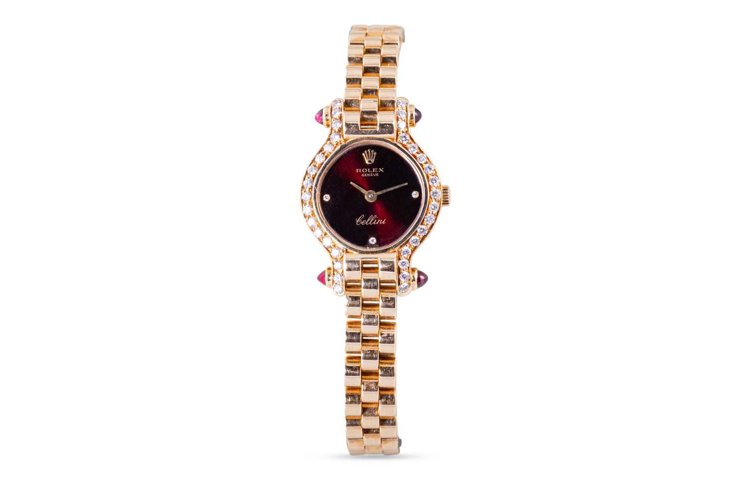 Lot 435 - AN 18CT GOLD ROLEX CELLINI WRIST WATCH, 18ct...