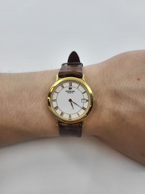 Lot 343 - A RAYMOND WEIL WRIST WATCH, off-white dial...