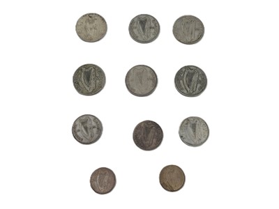 Lot 423 - ELEVEN IRISH 751. SILVER COINS, comprising 6 x...