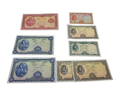 Lot 427 - A COLLECTION OF 8 LADY LAVERY BANKNOTES ,10/-...