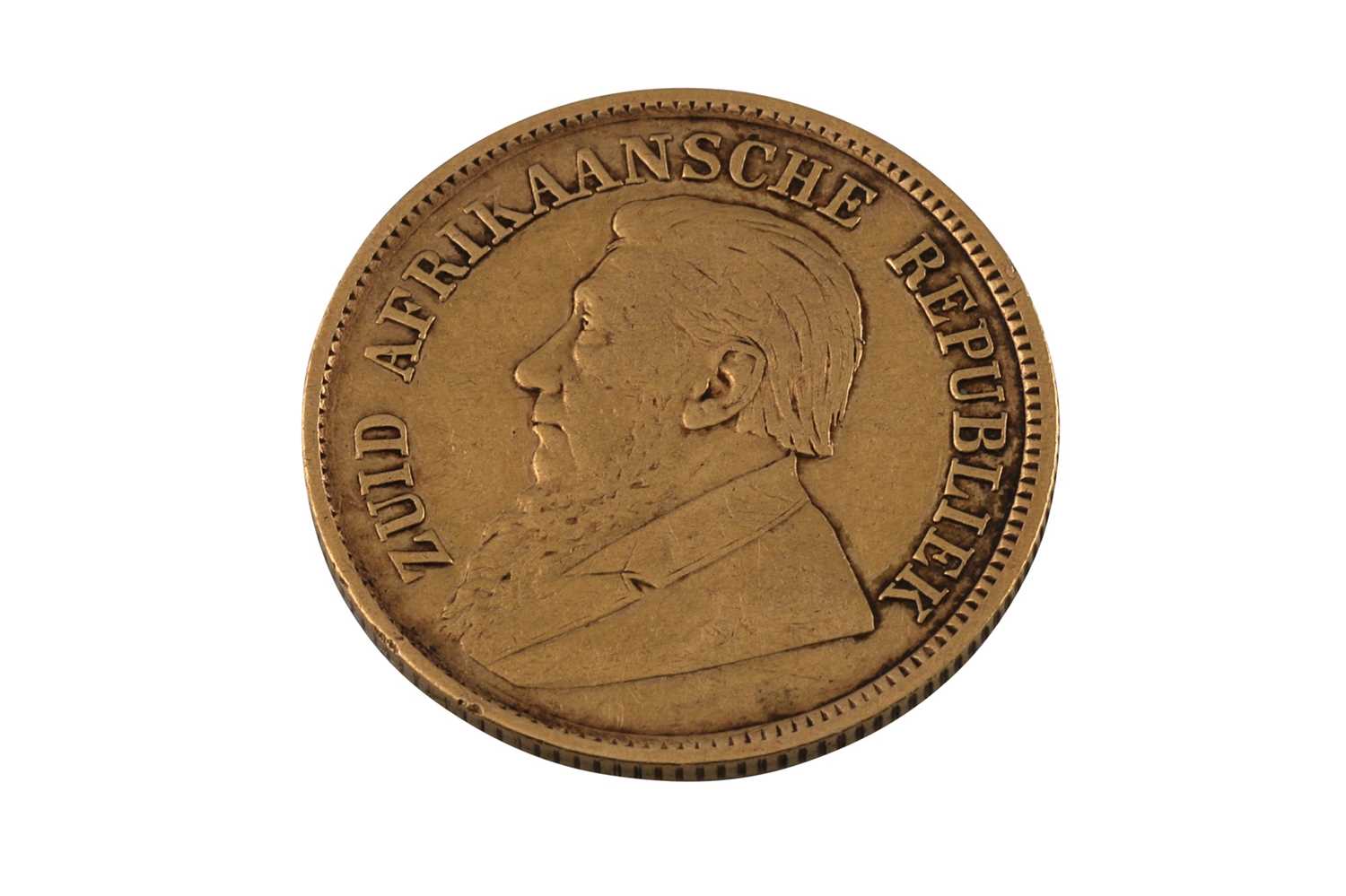 Lot 89 - AN 1897 GOLD KRUGER SOUTH AFRICA HALF POUND...