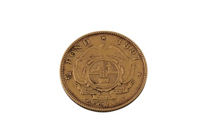 Lot 89 - AN 1897 GOLD KRUGER SOUTH AFRICA HALF POUND...