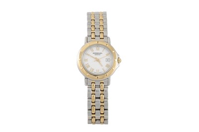 Lot 431 - A LADY'S RAYMOND WEIL BI-METAL WRIST WATCH,...