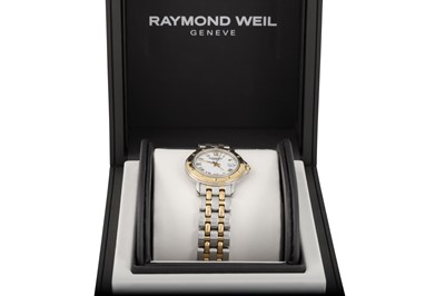 Lot 431 - A LADY'S RAYMOND WEIL BI-METAL WRIST WATCH,...