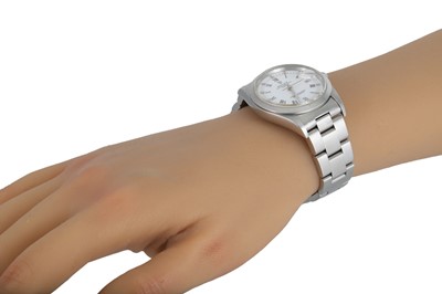 Lot 421 - A GENT'S STAINLESS STEEL ROLEX OYSTER...