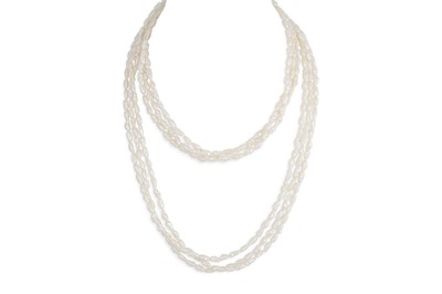 Lot 19 - TWO SETS OF CULTURED RIVER PEARLS, together...